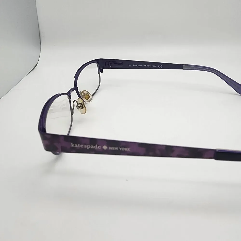 Kate Spade Jossina Purple Tortoiseshell Prescription Glasses Frames